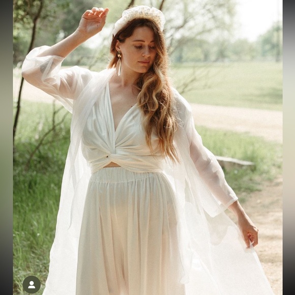 Miranda Bennett Silk Pants sz M - Picture 9 of 11